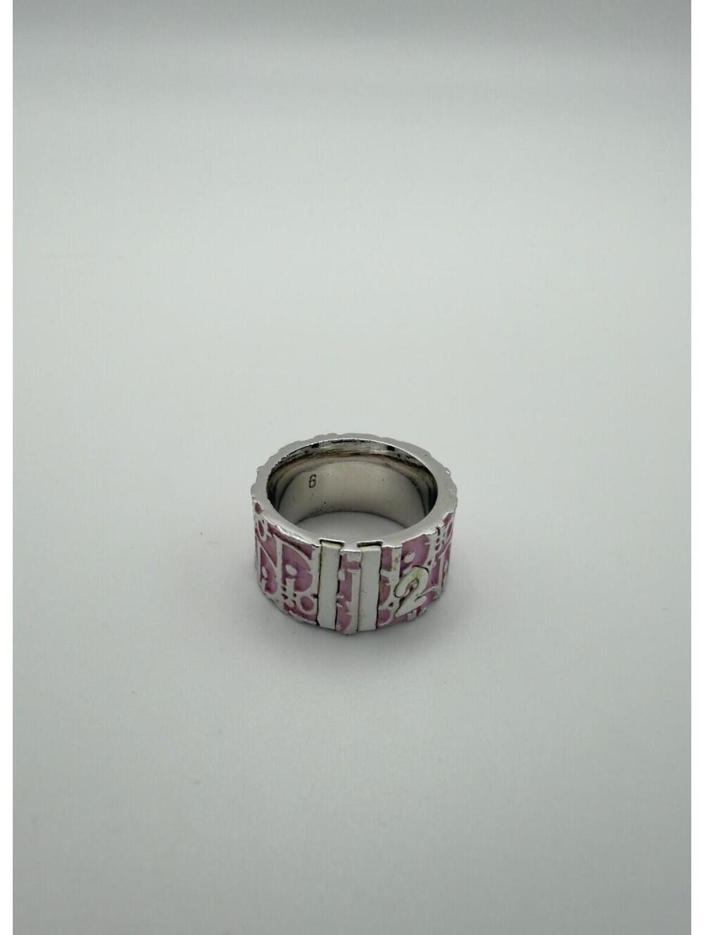 Authentic Christian Dior Pink Silver No. 2 Trotter Ring Size 6 John Galliano Era